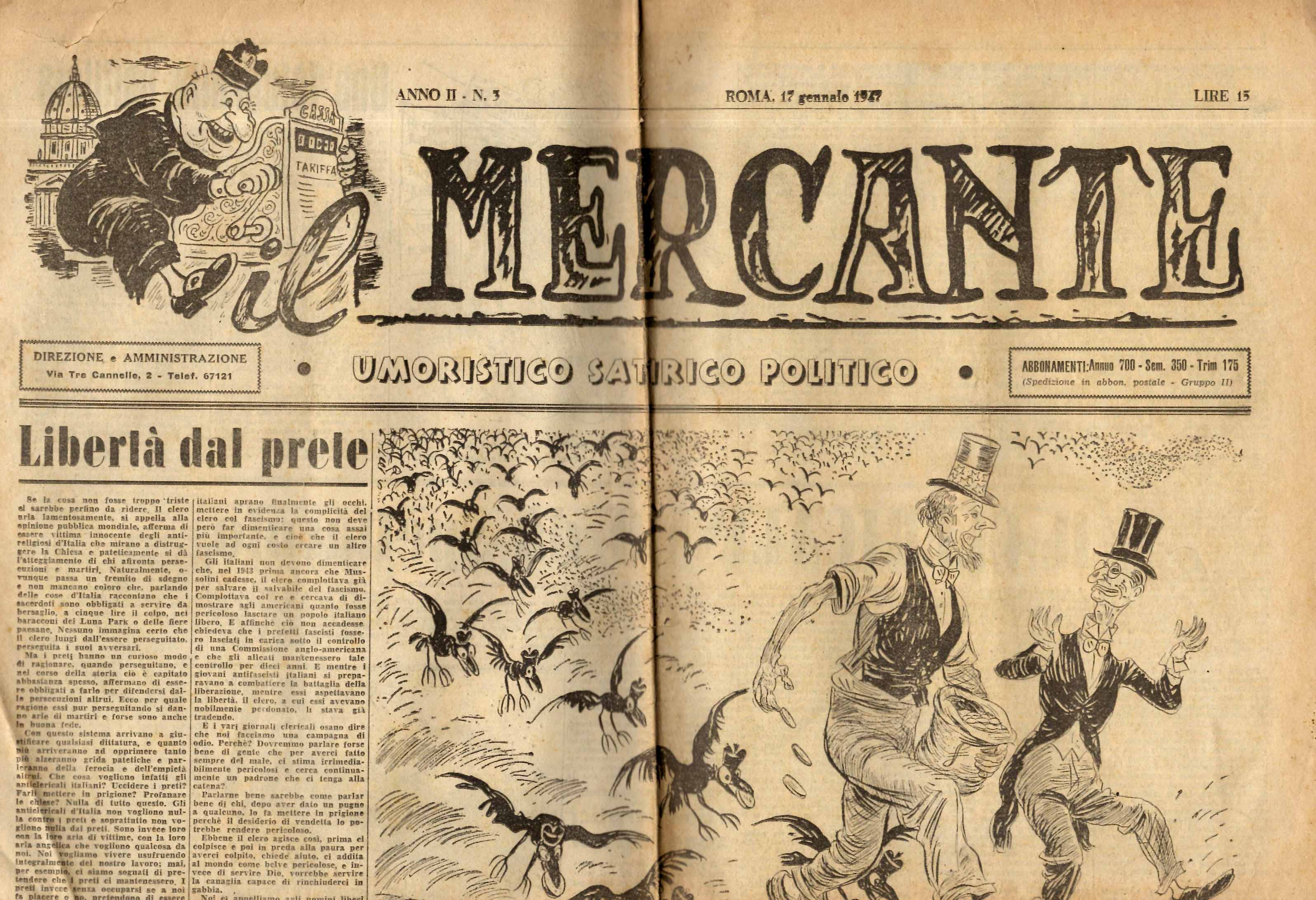Il Mercante. Umoristico Satirico Politico